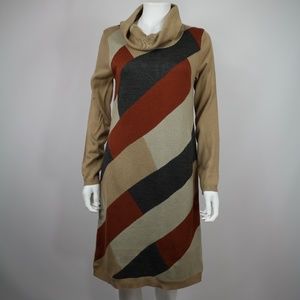 Lennie for Nina Leonard Cowl Neck Sweater Dress